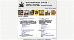 Desktop Screenshot of heimatverein-rosstal.de
